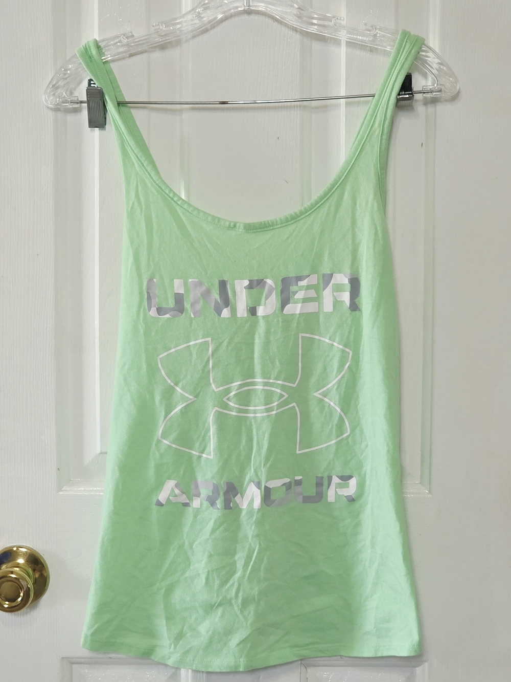 Under Armour Mint Green Logo Tank Large